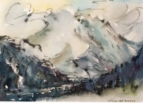Alpines aquarell wilhelm raab - wilhelm,