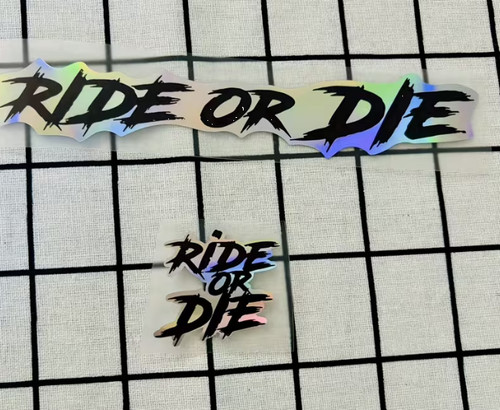 Ride die aufkleber 2 tlg - or,