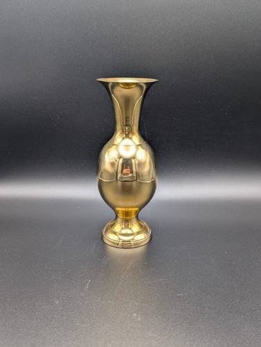 Vintage messingvase hochglanz - messingvase,