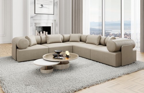 Sofa leder eckcouch design - eckcouch,