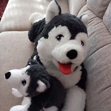 IKEA HUND HUSKY LIVLIG MIT Welpen  STOFFTIER 60 CM KUSCHELTIER DOG PLÜSCHTIER