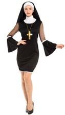 Damen Nonne Kostüm Erwachsene