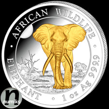 ELEFANT VERGOLDET - Somalia