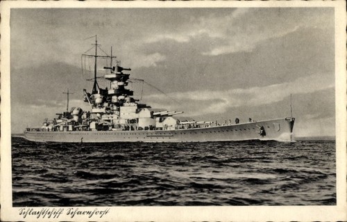 Deutsches kriegsschiff - ak,