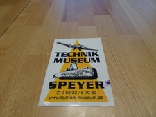 Aufkleber (ungeklebt) Technik Museum Speyer