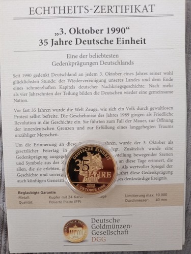 Gedenkmünze oktober 1990 35 - oktober, 1990/35