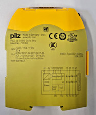 Pilz 750106 PNOZ S6 24VDC 3n/o 1n/c Sicherheitsrelais Zweihand-Auswerterelais