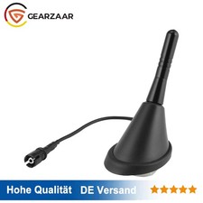 Auto KFZ Kurz Stab Dach Antenne + Raku 2 Sockel für Nissan, Peugeot 5,8cm AM FM