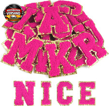 Selbstklebende Stoffbuchstaben