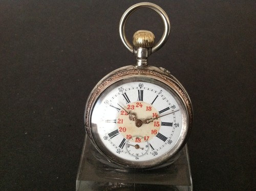 Antike taschenuhr silber 800 - taschenuhr,