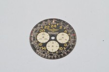 BREITLING ZIFFERBLATT DIAL VINTAGE COSMONAUTE HANDAUFUG RAR SCHWARZ BLACK