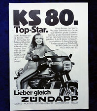 Zündapp KS 80, "Top Star" originale Werbung aus 1982