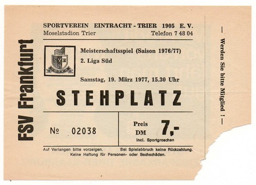 Ticket eintracht trier - 2.,
