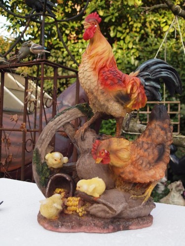 Huhn hahn deko figur - deko, küken