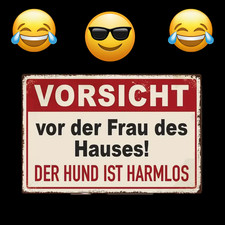 Lustiges Blechschild –