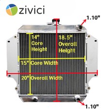 2 Row Aluminum Radiator Fit