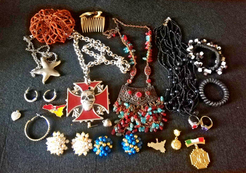 Konvolut vintage modeschmuck - konvolut,