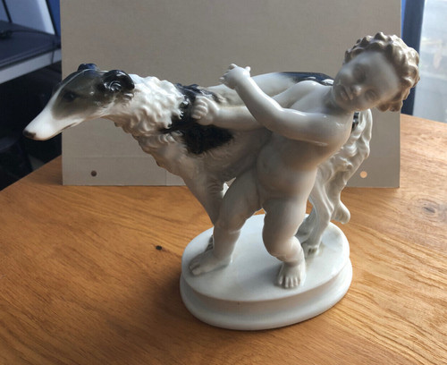 Rosenthal windhund mit - ,