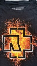 Herren T-Shirt Rammstein 'Lava' 3XL Original Band Merch schwarz