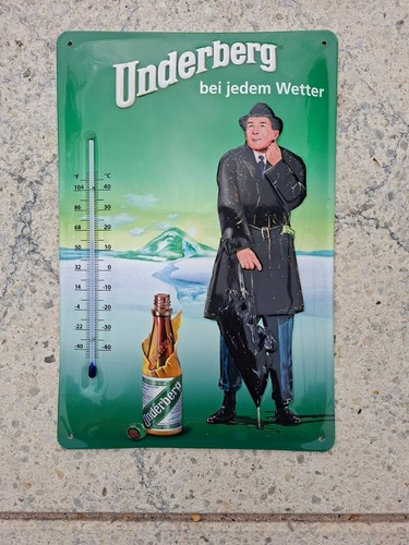 Underberg blechschild mit - blechschild,