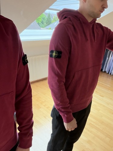 Stone island hoodie bordeaux - stone,