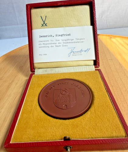 Meissen porzellan medaille - meissen,