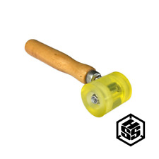 Silikon-Andrückrolle 40mm breit gelb Dachdecker Hitzebeständig Andrückwalze