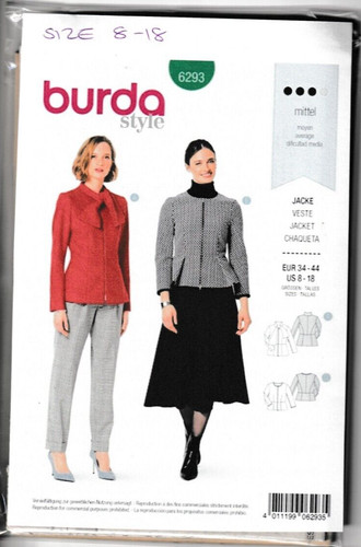 Burda schnittmuster 6293 damen - 6293,