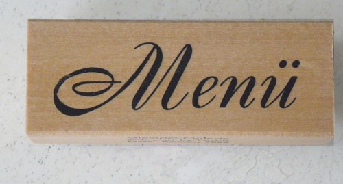 Stempel menü 3x6 cm - --, ~3x6
