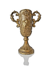 Pokal Vase mit Vogel Motiv