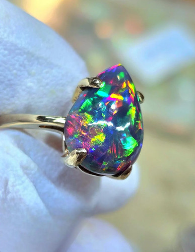 Birne echt schwarz opal - birne,