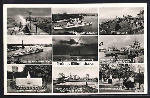 Wilhelmshaven panzerschiff - ak, wilhelmshaven,
