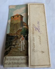 AK Bayern ; Klappkarte Nürnberg Eiserne Jungfrau 1922