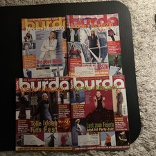 Konvolut 4 Burda Zeitschriften Inkl. Schnittmuster aus dem Jahr 1999