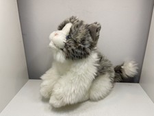 Hermann Stofftier Katze 22  x 17 cm. Top Zustand