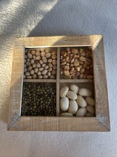 Landhaus Bild  mit getrockneten Cerialien und Gewürzen Home Art Retro Vintage