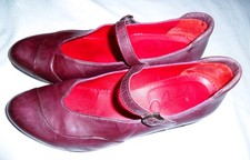 VA BENE SCHÖNE ROTE STYLISHE PUMPS ECHT LEDER GR 39 KOMFORT SCHUHE