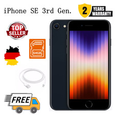 NEU Apple iPhone SE 3rd Gen. - 64GB Midnight (Ohne Simlock) ✔️24 Monate Garantie