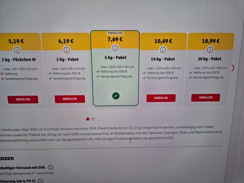 Kg dhl paketmarke - kg,