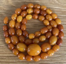 Art Deco Bernsteinkette OLIVEN