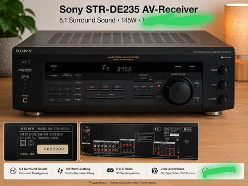Sony str de235 - str-de235, stereo-receiver