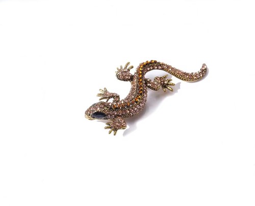 Brosche salamander gecko - salamander,