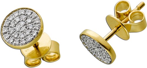 Brillant ohrstecker gold - ohrstecker,