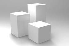 Sockel, maßgeschneidert, bis 1000 mm x 500 mm x 500 mm Ausstellungsgalerie Einzelhandel Zuhause