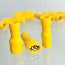 25x 6,3 Kabelschuhe Steckhülsen Flachstecker Crimp Hobby Auto Lkw Bastler 4mm² 