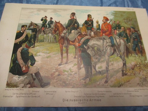 Antik kunst druck - ,, militär
