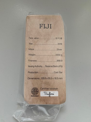 Fiji silberbarren 1000g - fiji,