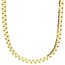 Sterling 925er Silber Venezianerkette - VENETIAN 5,6mm gold