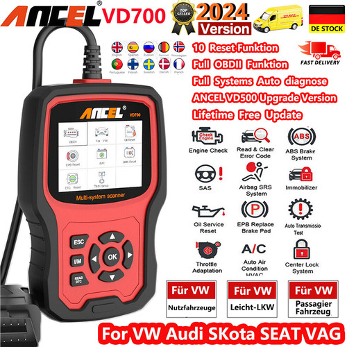 Ancel vd700 alle - systeme, auto