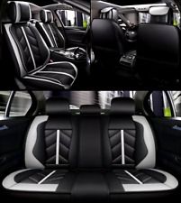 Komplettset Sitzbezüge Grau Kunstleder LUX für Skoda Enyaq Octavia Kamiq Kodiaq